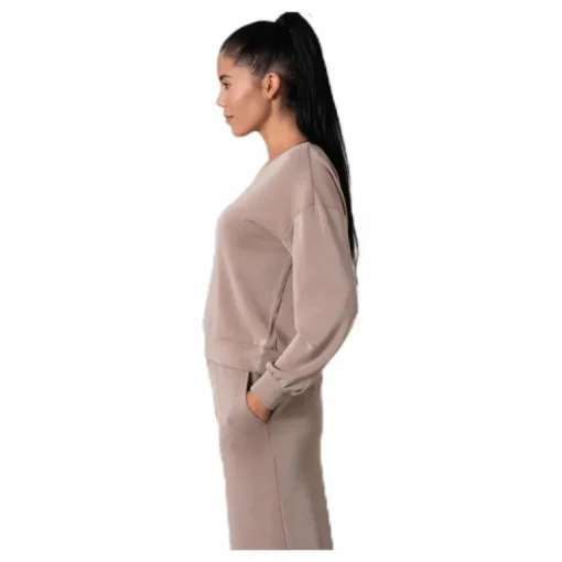 Gaia L/S V-Neck Top Swt White
