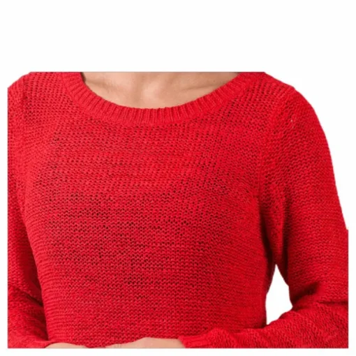 Geena Xo L/S Pullover Knt Red