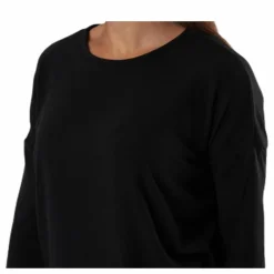 Glamour 3/4 Top Jrs Black