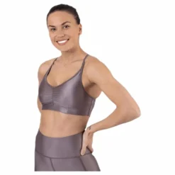 Gloss Bra Top Purple