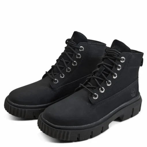 Greyfield Leather Boot Black