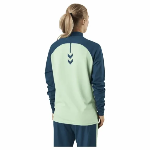 Half Zip Sweat Blue/Green