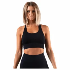 Hatha Seamless Crop Top Black