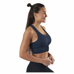 Hatha Seamless Crop Top Blue
