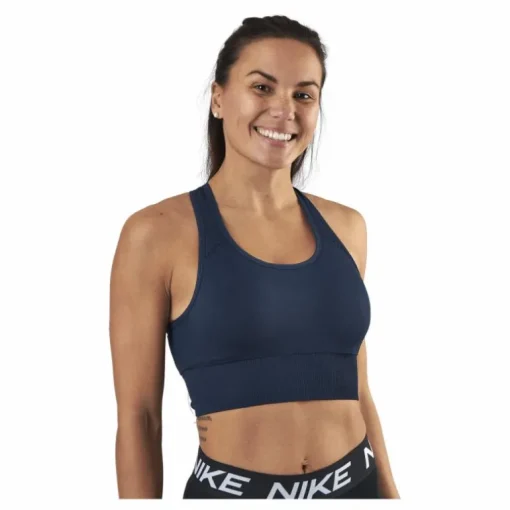Hatha Seamless Crop Top Blue