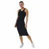 Hazel Rib Tank Dress Black