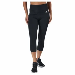 High Rise 3-Stripes 3/4 Sport Tights Black / White