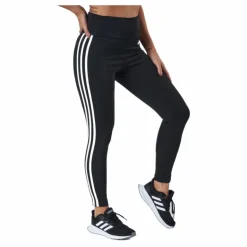 High Rise 3-Stripes 7/8 Tights Black / White