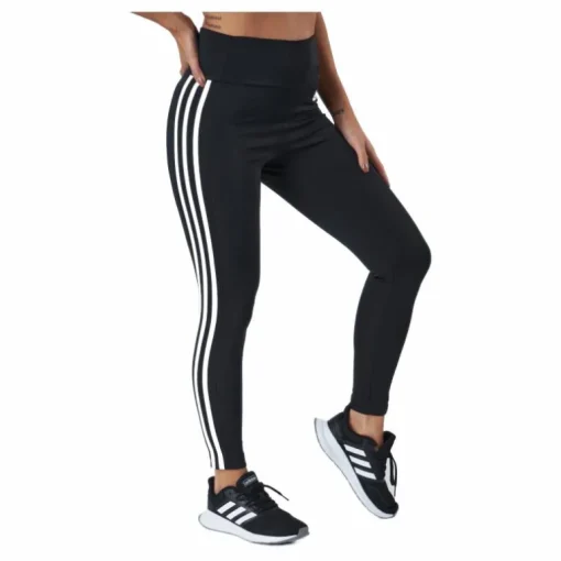 High Rise 3-Stripes 7/8 Tights Black / White