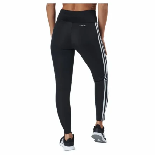 High Rise 3-Stripes 7/8 Tights Black / White