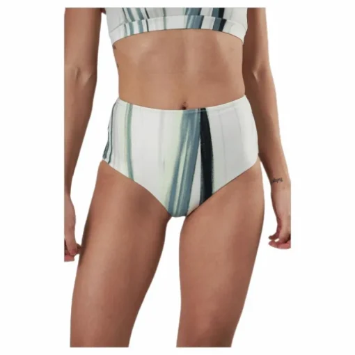 High Waist Brief White/Green