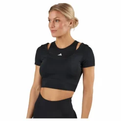 HIIT AEROREADY Crop Training T-Shirt Black