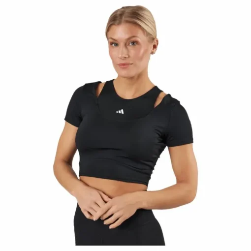 HIIT AEROREADY Crop Training T-Shirt Black