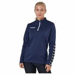 Hmlauthentic Half Zip Sweatshi Marine