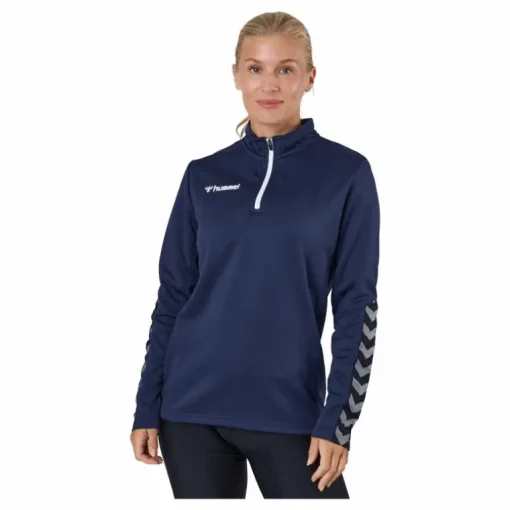 Hmlauthentic Half Zip Sweatshi Marine
