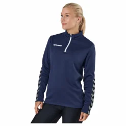 Hmlauthentic Half Zip Sweatshi Marine
