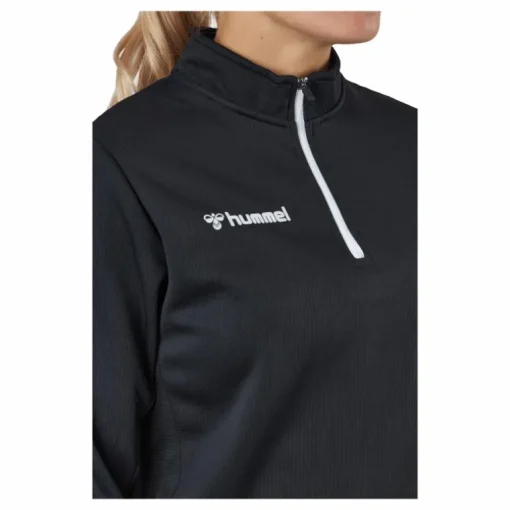 Hmlauthentic Half Zip Sweatshi Black/white