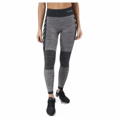 Hmlclea Seamless Mid Waist Tig Chateau Gray/black Melange
