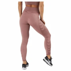 Hmlclea Seamless Mid Waist Tig Woodrose/rose Taupe Melange