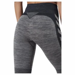 Hmlclea Seamless Mid Waist Tig Chateau Gray/black Melange