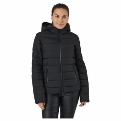 Hooded Polyfilled Jacket Black Beauty