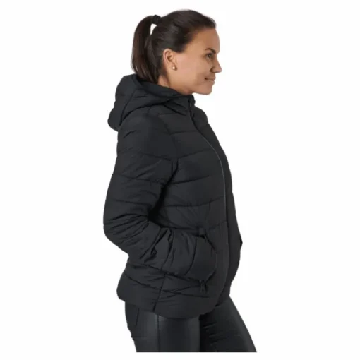Hooded Polyfilled Jacket Black Beauty