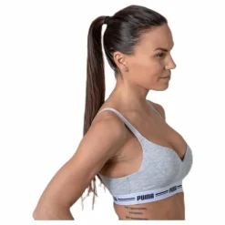 Iconic Padded Top Grey