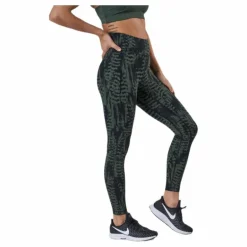 Iconic Printed 7/8 Tights Green