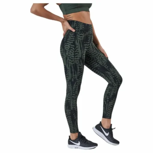 Iconic Printed 7/8 Tights Green