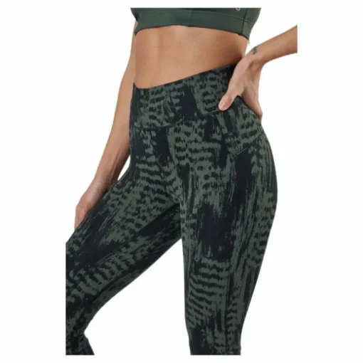 Iconic Printed 7/8 Tights Green