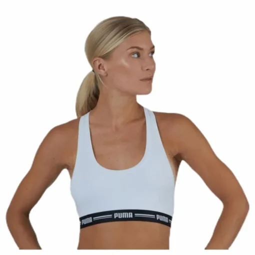 Iconic Racer Back Top White