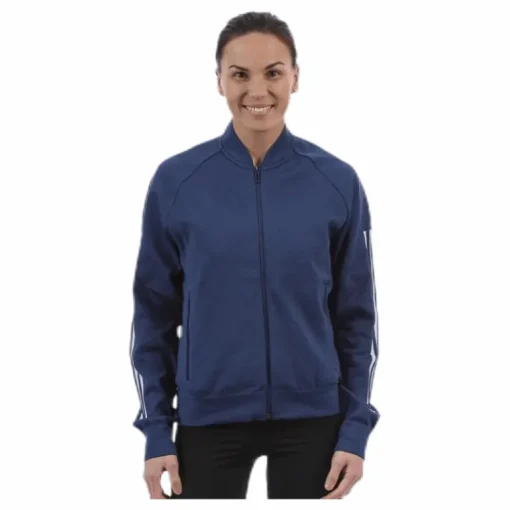 ID Knitted Bomber Jacket Blue