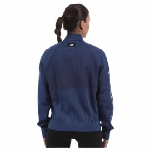 ID Knitted Bomber Jacket Blue