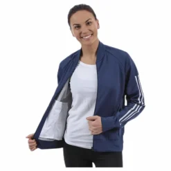 ID Knitted Bomber Jacket Blue