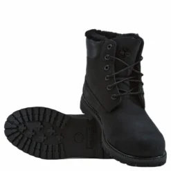 6in Premium Shearling Lined Wp Black