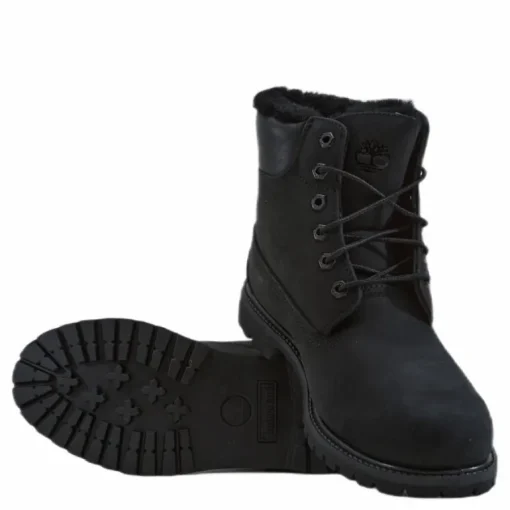 6in Premium Shearling Lined Wp Black