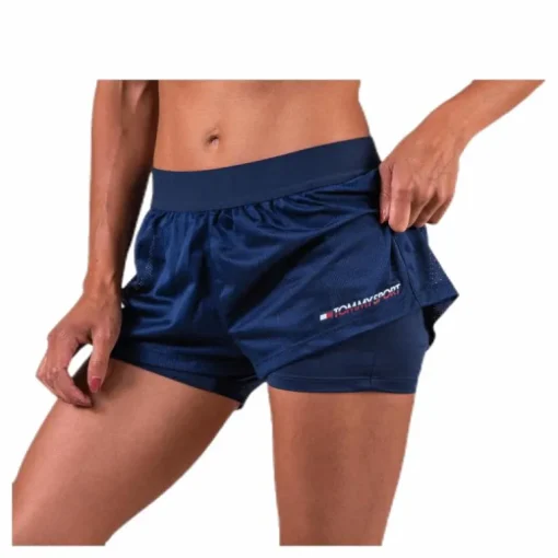 2-In-1 Woven Short 3" Blue