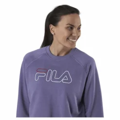 Jamina Cropped Crew Sweat Purple