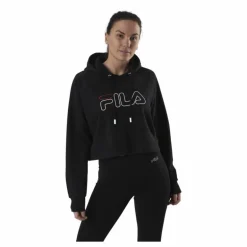 Jana Cropped Hoody Black