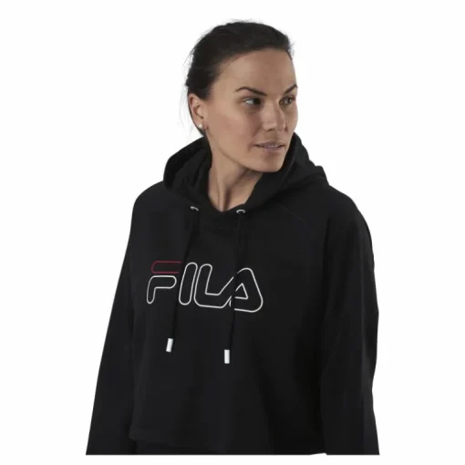 Jana Cropped Hoody Black