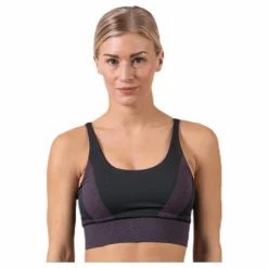 Jaquard Seamless Top Pink/Green
