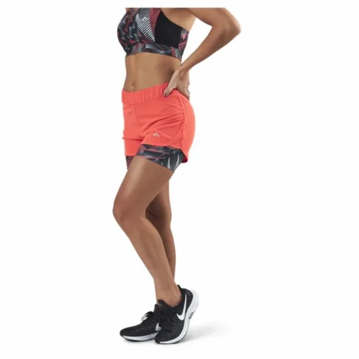 Judie Aop Loose Training Shorts Red