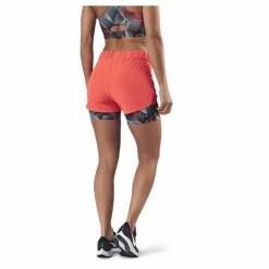 Judie Aop Loose Training Shorts Red
