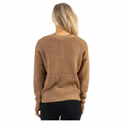 Karie Ls Knit Cardigan Beige