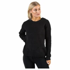 Karie Ls O-Neck Knit Black