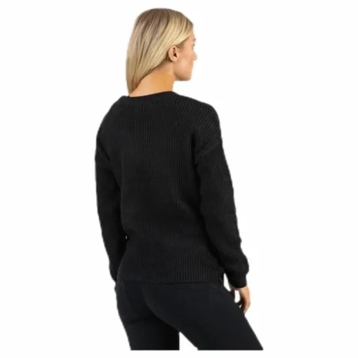 Karie Ls O-Neck Knit Black