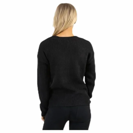 Karie Ls O-Neck Knit Black