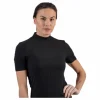 Kylie Ss T-Neck Top Black