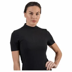 Kylie Ss T-Neck Top Black