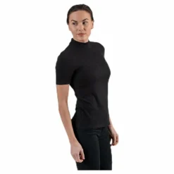 Kylie Ss T-Neck Top Black
